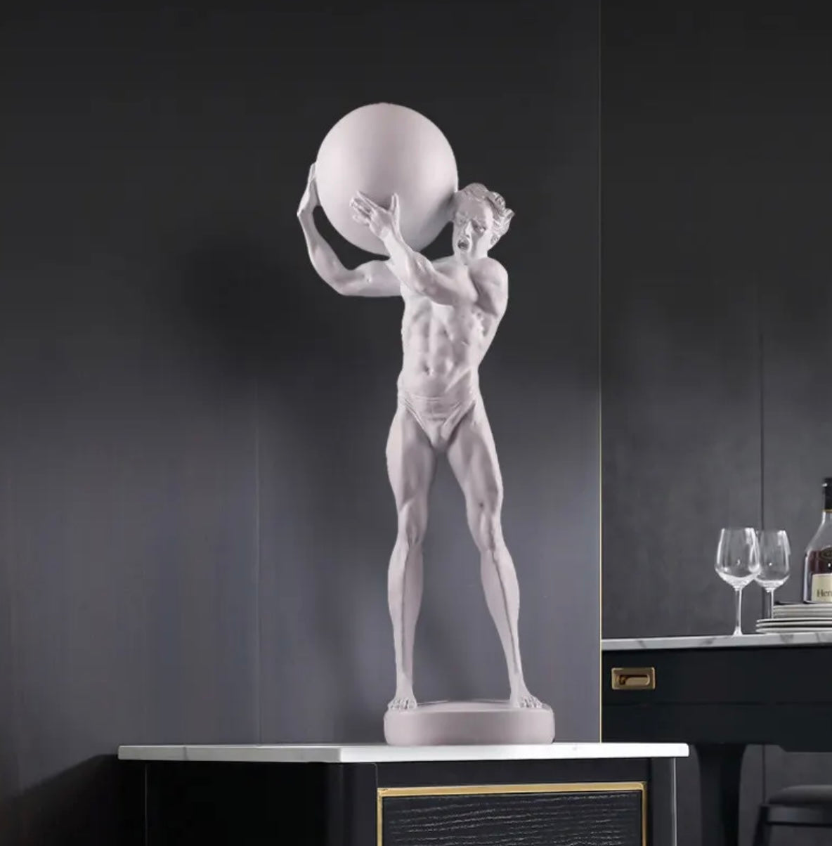 A.V Strength Sculpture - Resin Athlete Figure