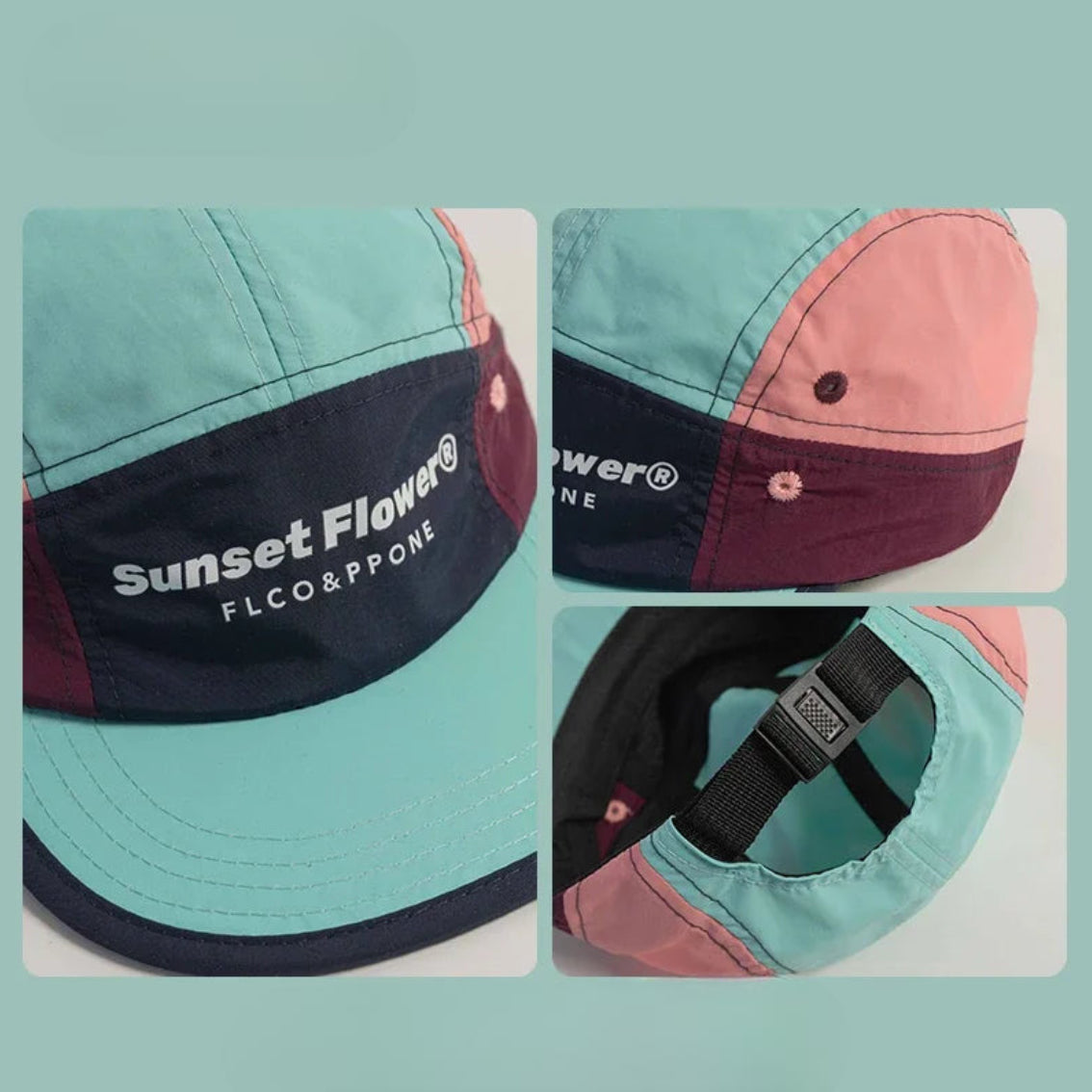 FLAT-BRIM BASEBALL CAP
UV PROTECTION ‘Multicolor’