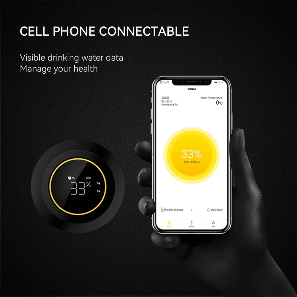 Smart Bluetooth Water Cup
600ML with Temperature Display
