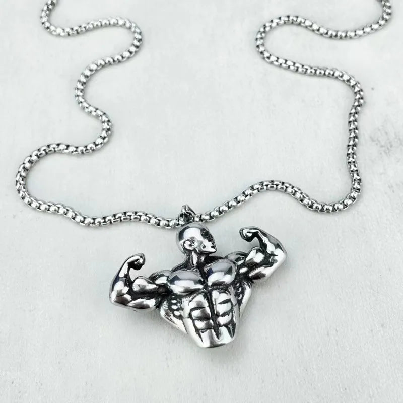 MUSCLE PENDANT NECKLACE 'Multicolor'