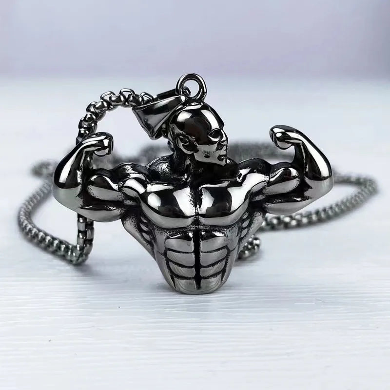 MUSCLE PENDANT NECKLACE 'Multicolor'