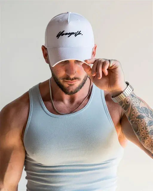 MAN ACTIVE GYM MUSCLE FIT RIBBED VEST