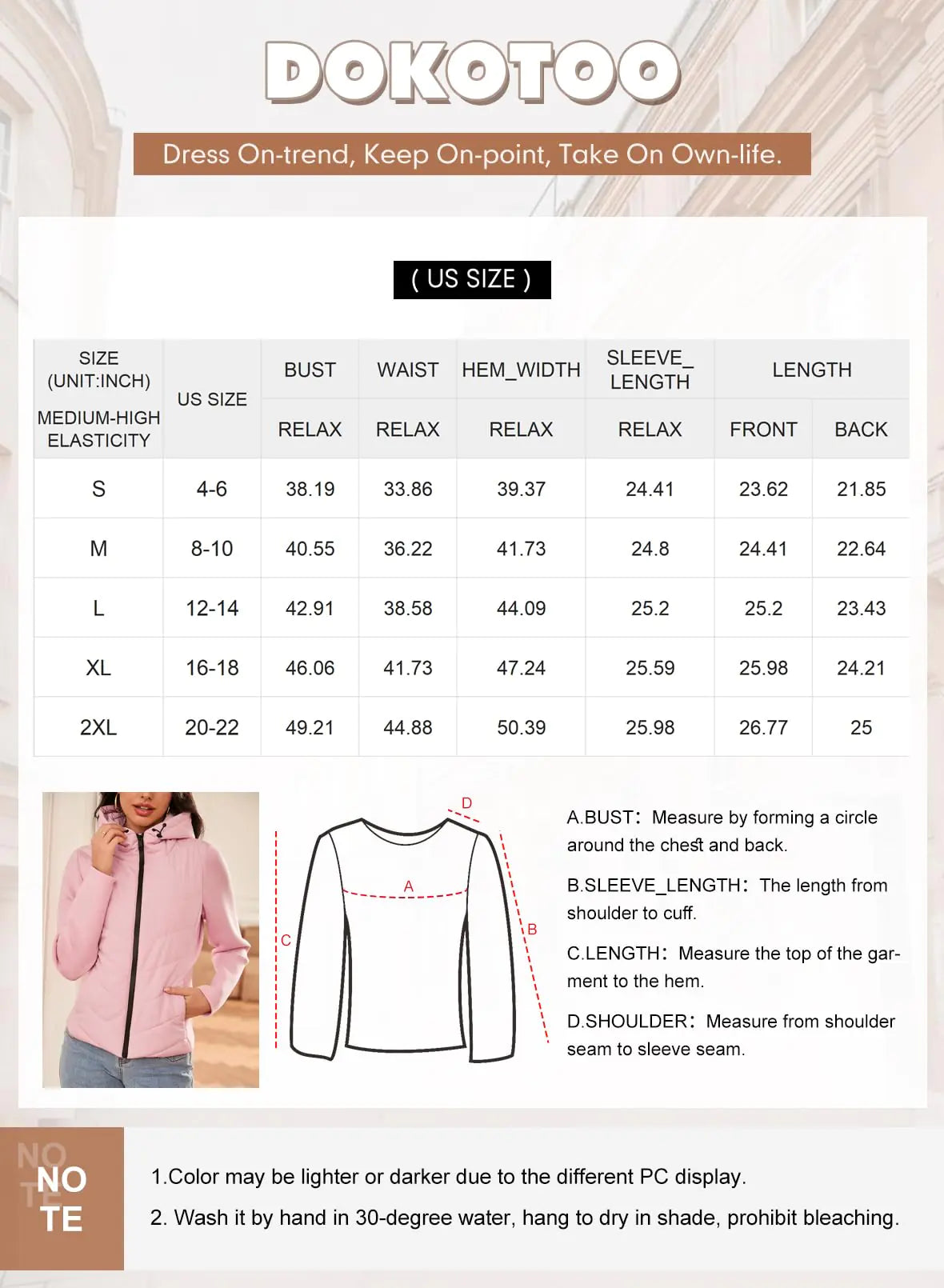Dokotoo Women's Warm Quilted Lightweight Puffer Jacket Slim Fit Elasticity Patchwork Casual Hooded Puffer Coat Navy Blue XX-Large