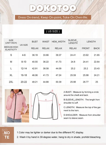 Dokotoo Women's Warm Quilted Lightweight Puffer Jacket Slim Fit Elasticity Patchwork Casual Hooded Puffer Coat Navy Blue XX-Large