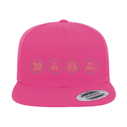 CAMP LIFE EDITION  EMBROIDERED FLAT BILL CAP