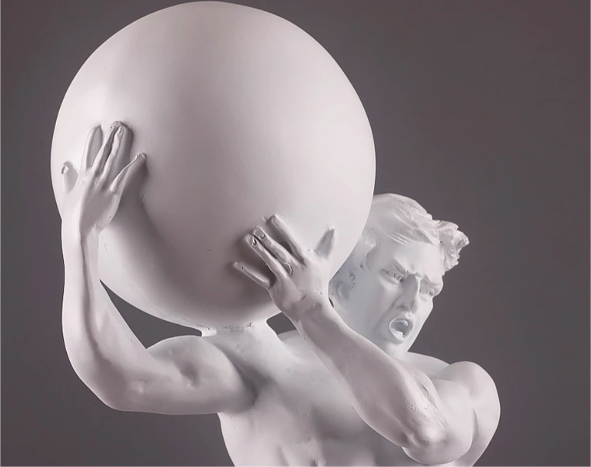 A.V Strength Sculpture - Resin Athlete Figure