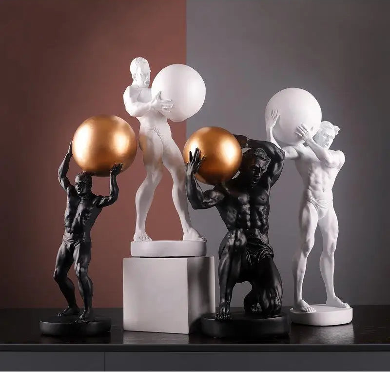 A.V Strength Sculpture - Resin Athlete Figure