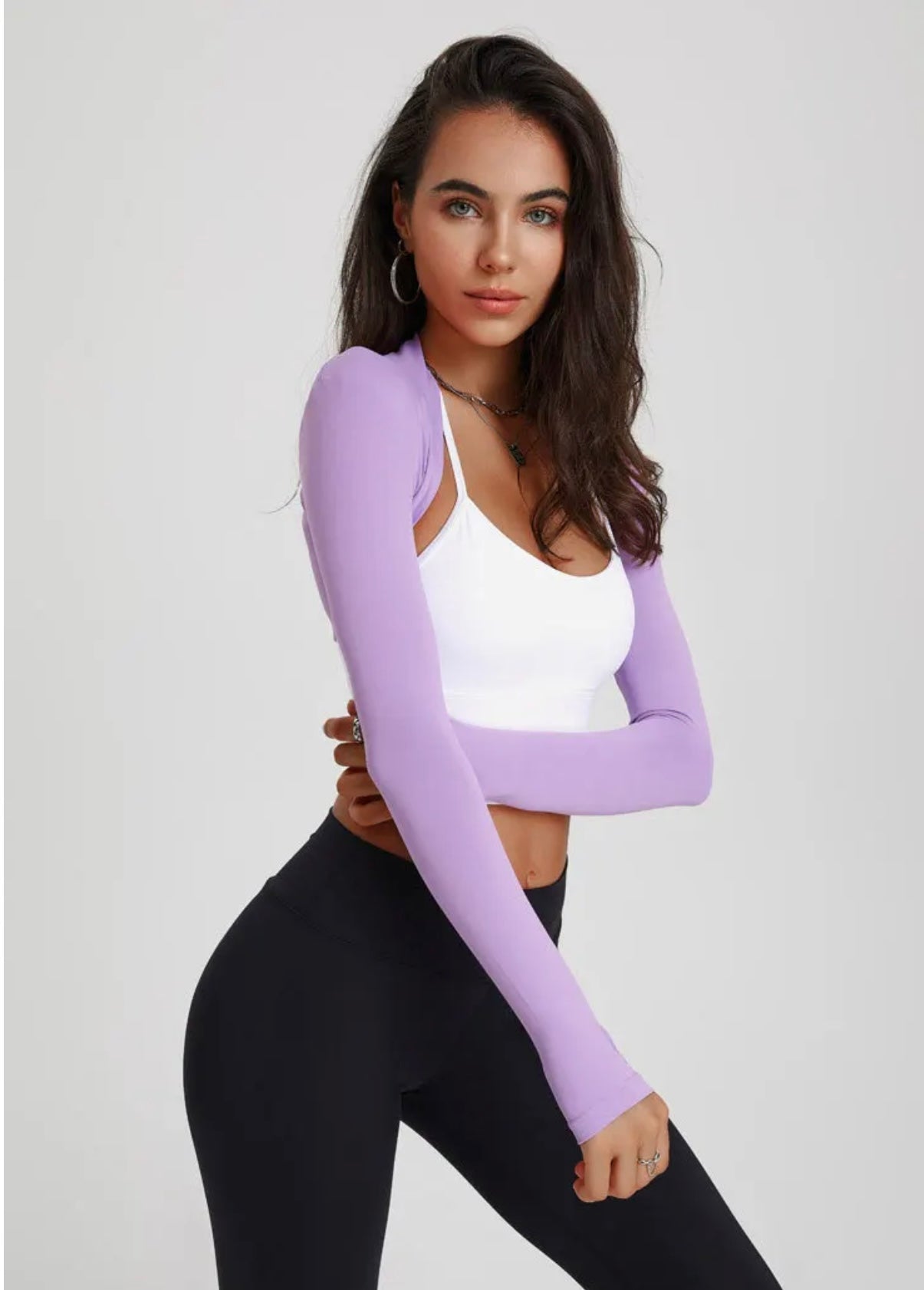 ATHLETA™
WOMEN’S LONG-SLEEVE CROP TOP SHAWL