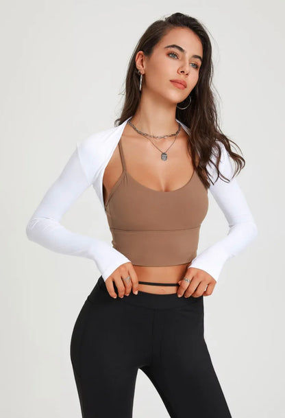 ATHLETA™
WOMEN’S LONG-SLEEVE CROP TOP SHAWL