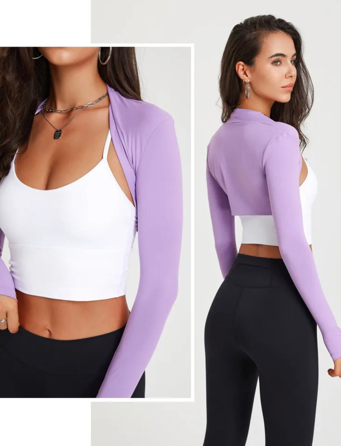 ATHLETA™
WOMEN’S LONG-SLEEVE CROP TOP SHAWL