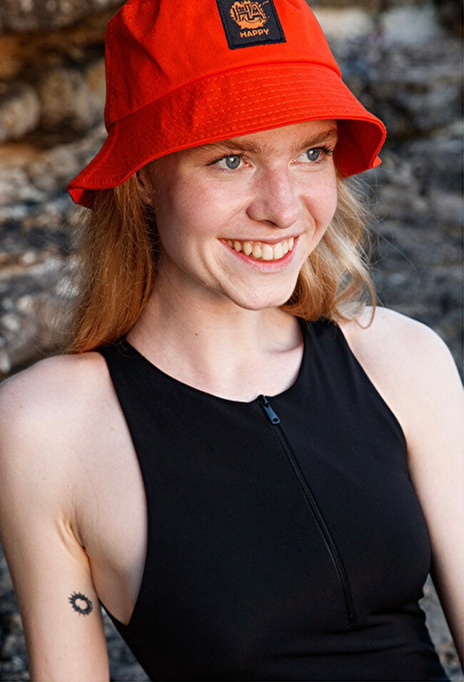 Moods Up HAPPY Bucket Hat 
'Orange'
