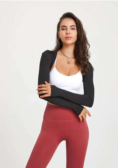 ATHLETA™
WOMEN’S LONG-SLEEVE CROP TOP SHAWL