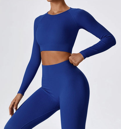 A.V Flex Long Sleeve Crop Top