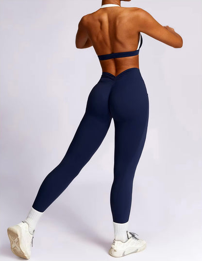 EVERYDAY ESSENTIAL HALTER BRA & LEGGINGS