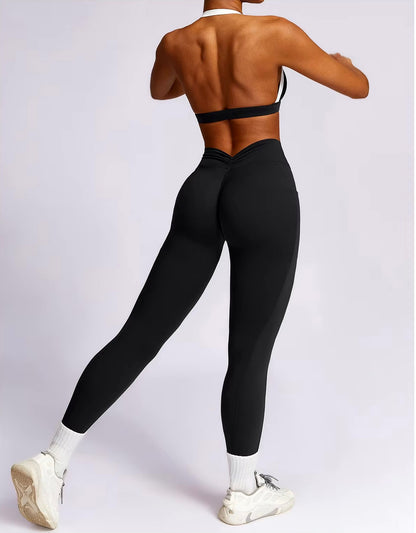 EVERYDAY ESSENTIAL HALTER BRA & LEGGINGS
