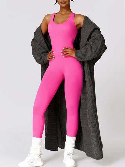 A.V ACTIVE™
SLEEVELESS CUTOUT RACERBACK JUMPSUIT
