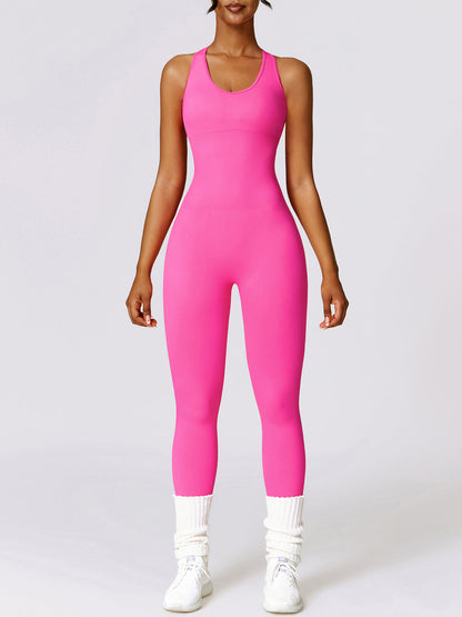 A.V ACTIVE™
SLEEVELESS CUTOUT RACERBACK JUMPSUIT