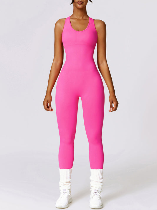 A.V ACTIVE™
SLEEVELESS CUTOUT RACERBACK JUMPSUIT