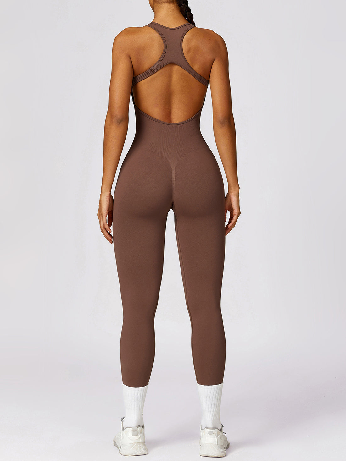 A.V ACTIVE™
SLEEVELESS CUTOUT RACERBACK JUMPSUIT