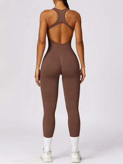 A.V ACTIVE™
SLEEVELESS CUTOUT RACERBACK JUMPSUIT