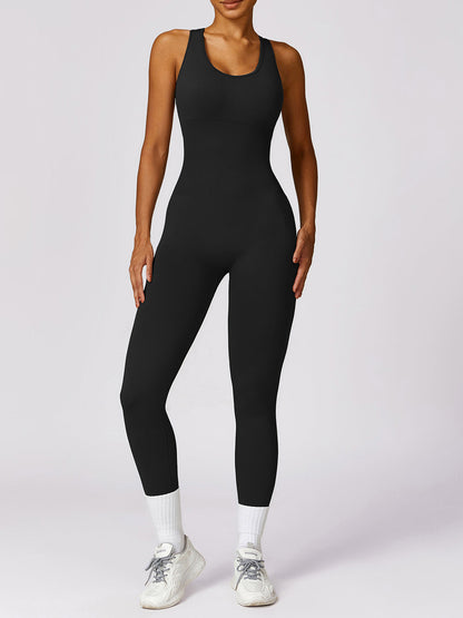 A.V ACTIVE™
SLEEVELESS CUTOUT RACERBACK JUMPSUIT