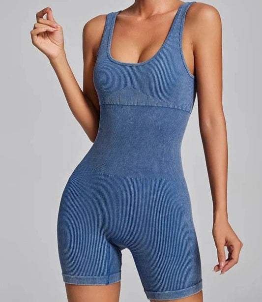 Women's Ribbed Training Bodysuit