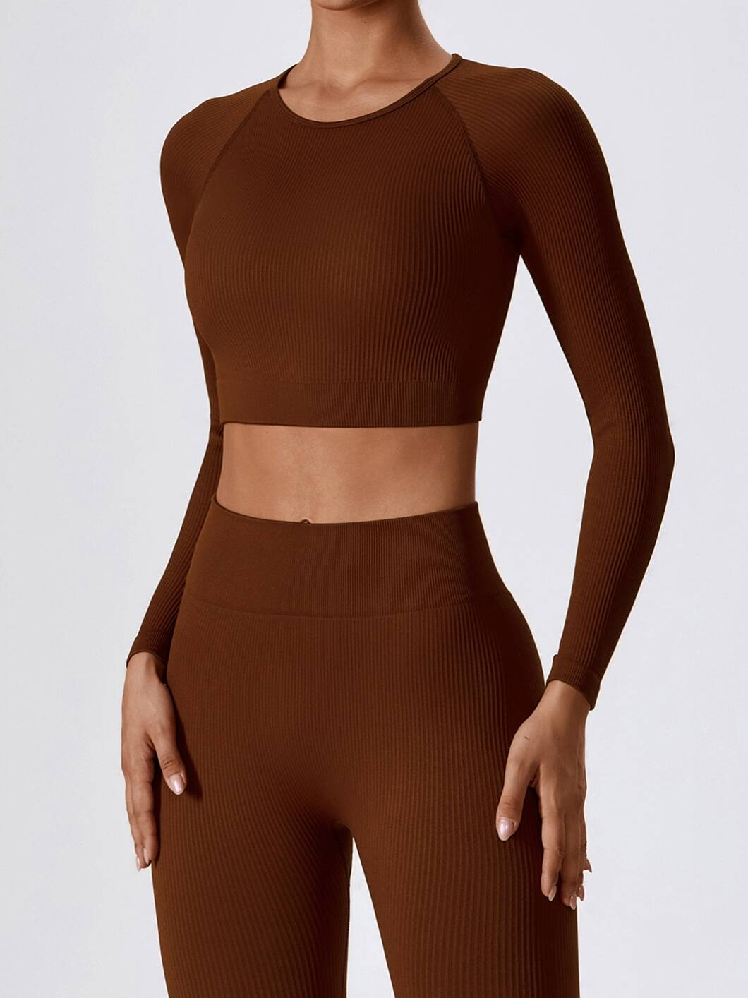 A.V Flex Long Sleeve Crop Top