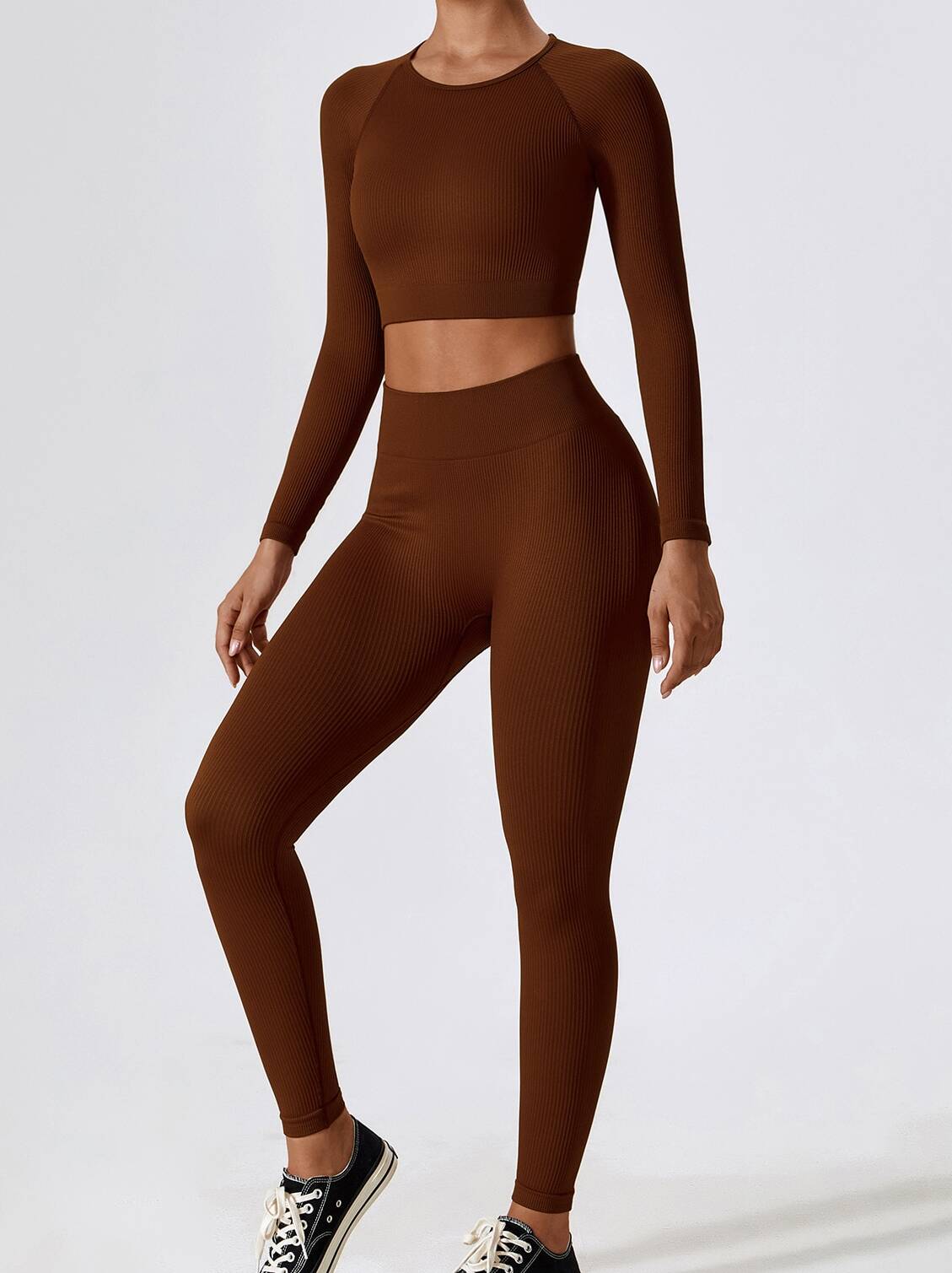 A.V Flex Long Sleeve Crop Top