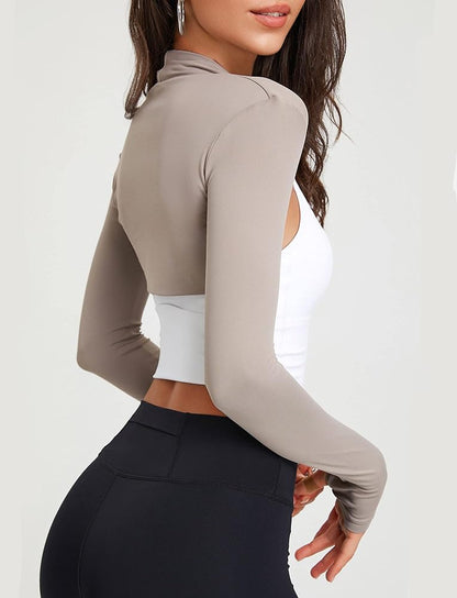 ATHLETA™
WOMEN’S LONG-SLEEVE CROP TOP SHAWL