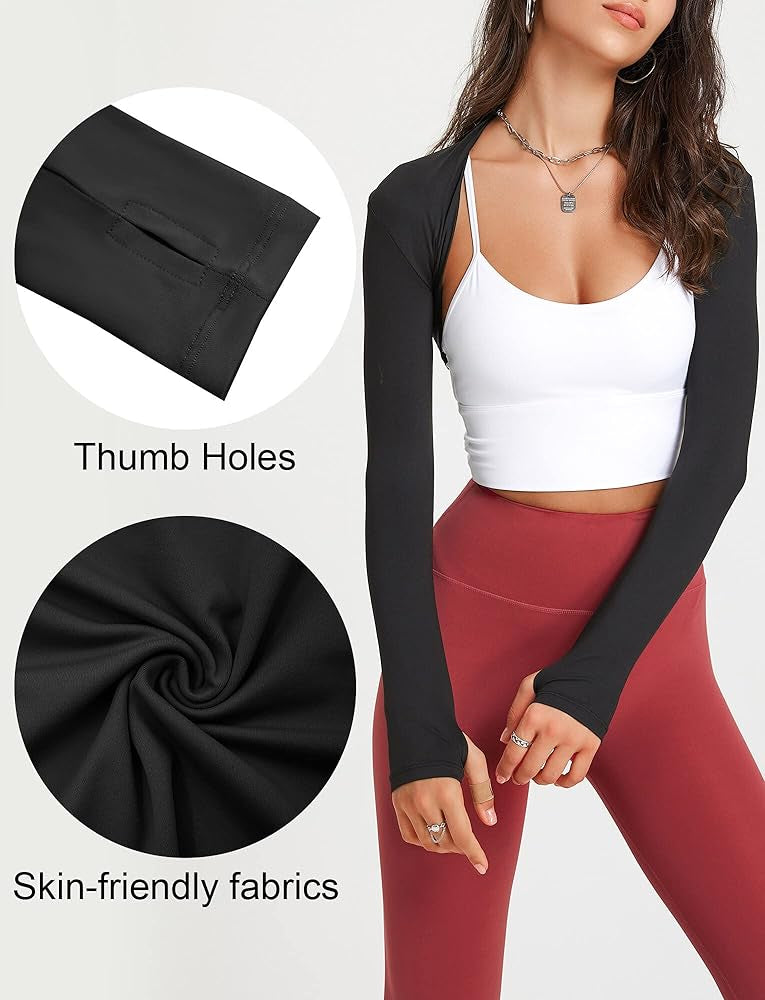 ATHLETA™
WOMEN’S LONG-SLEEVE CROP TOP SHAWL