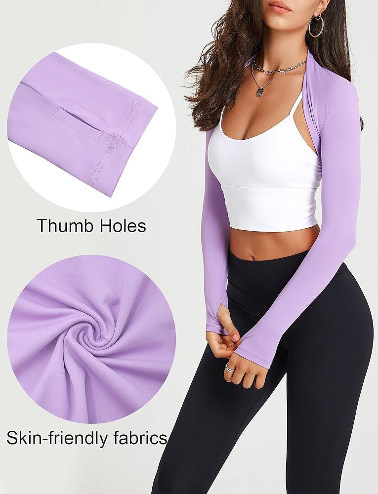 ATHLETA™
WOMEN’S LONG-SLEEVE CROP TOP SHAWL