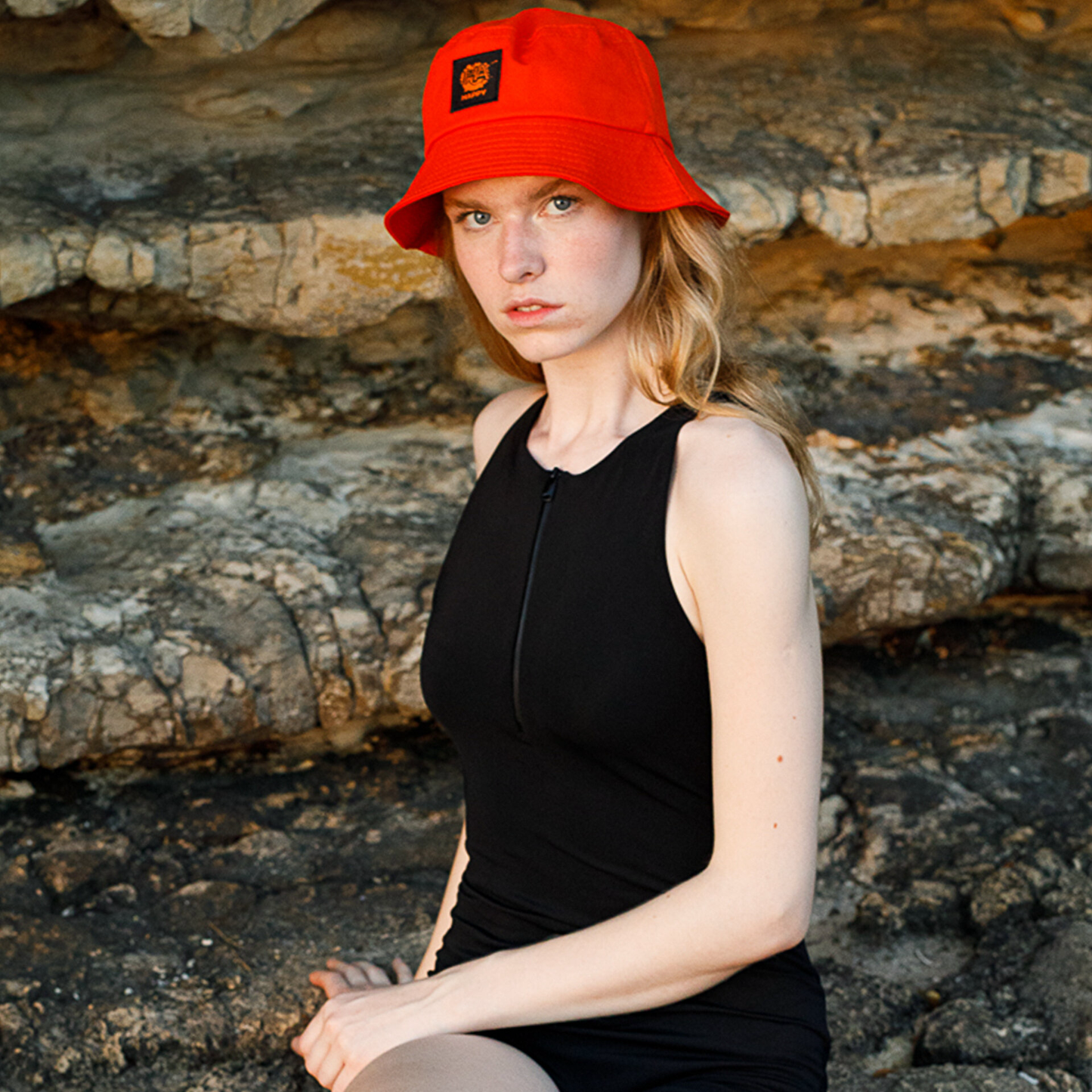 Moods Up HAPPY Bucket Hat 
'Orange'
