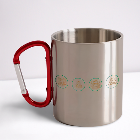 CAMP LIFE CARABINER MUG | 12oz STAINLESS STEEL