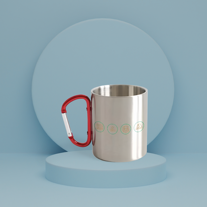 CAMP LIFE CARABINER MUG | 12oz STAINLESS STEEL