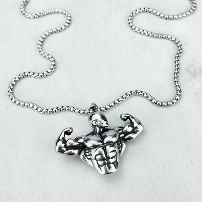 MUSCLE PENDANT NECKLACE 'Multicolor'