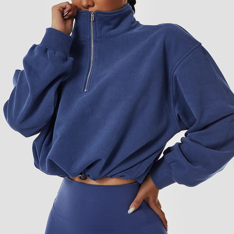 A.V Cozy™ - Enjoy Your Rest Days with Our Women's 1/2 Zip Pullover