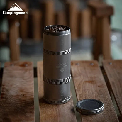 SEALED TRAVEL CAN               ‘COFFEE BEANS & TEA’