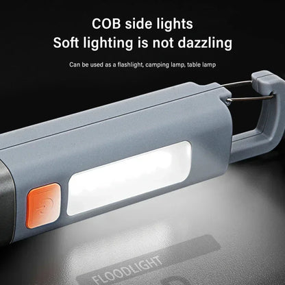 PORTABLE FLASHLIGHT 'USB CHARGING' TELESCOPIC FOCUS