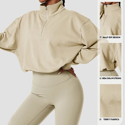A.V Cozy™ - Enjoy Your Rest Days with Our Women's 1/2 Zip Pullover