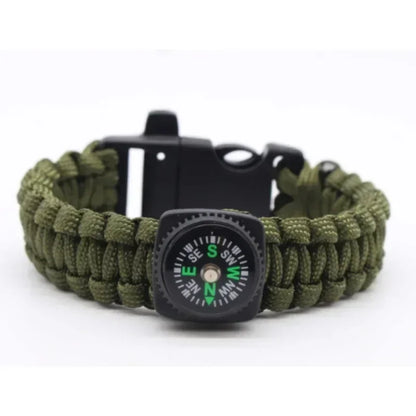 SURVIVAL BRACELET 'PARACORD' COMPASS & WHISTLE          ‘multicolor’