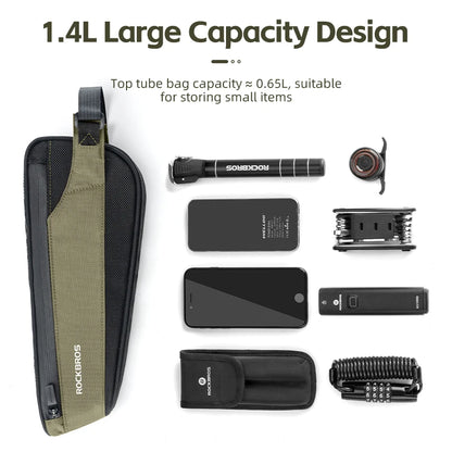 RideLite™ Collection
Ultralight Reflective Bike Top Tube Bag