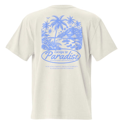 Oversized Escape to Paradise faded t-shirt