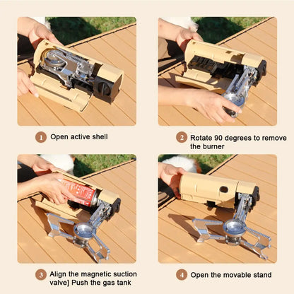 PORTABLE FOLDING GAS COOKER - CAMPING MUST-HAVE