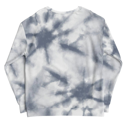 GREY TIE-DYE VIBE TROPICAL SWEATSHIRT 
'SMOKEY HUE'