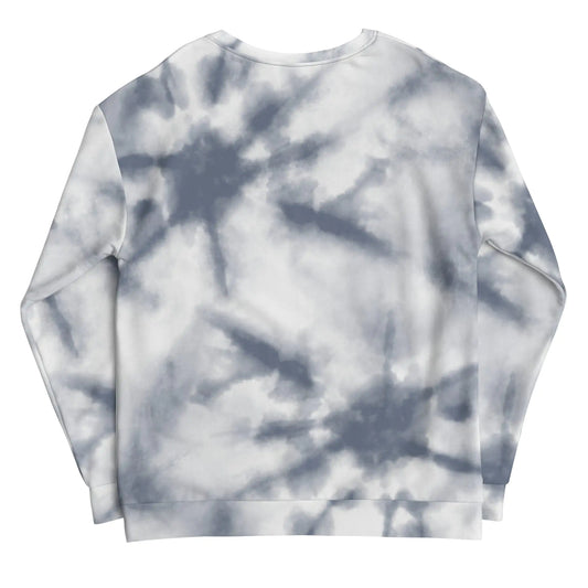 GREY TIE-DYE VIBE TROPICAL SWEATSHIRT 
'SMOKEY HUE'