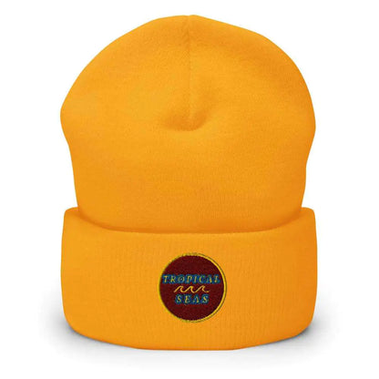 Tropical Maroon Beanie  
Unisex & Multi-Color