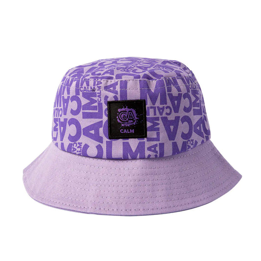 CALM KNIT BUCKET HAT 'BLUE'